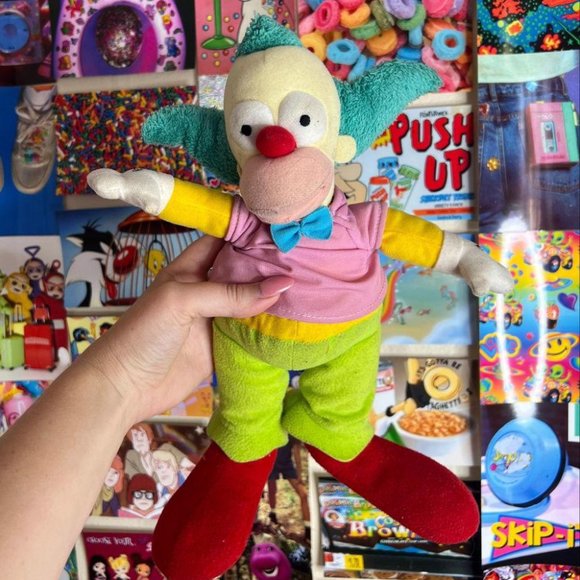KRUSTY THE CLOWN PLUSH - Picture 1 of 3